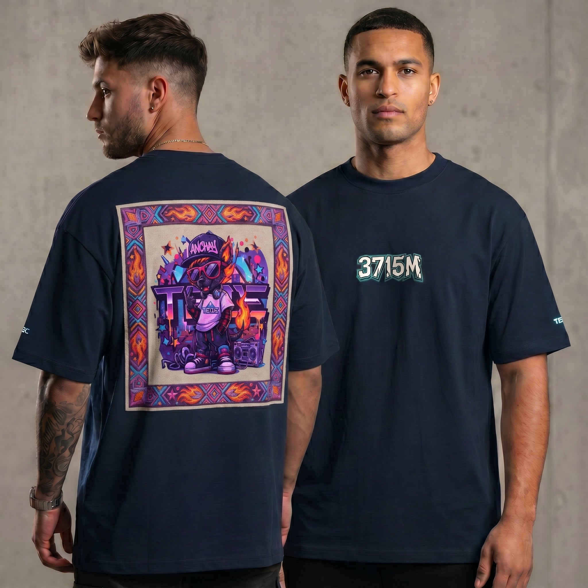Camiseta Oversize | Edición 3715M "Teide Flow: El Guardián de la Cumbre"